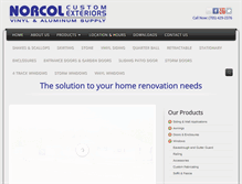 Tablet Screenshot of norcol.ca